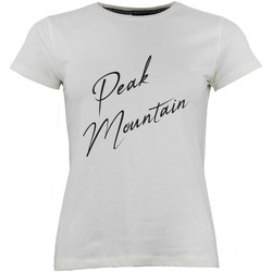 Vêtements Femme T-shirts BLEND manches courtes Peak Mountain T-shirt manches courtes femme ATRESOR Beige