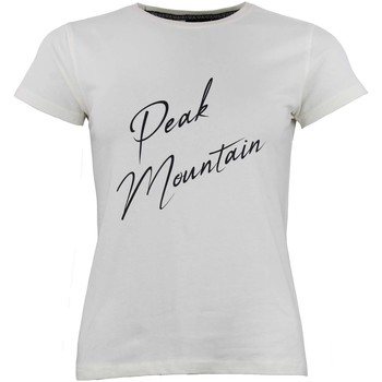 Vêtements Femme T-shirts manches courtes Peak Mountain T-shirt manches courtes femme ATRESOR CREME