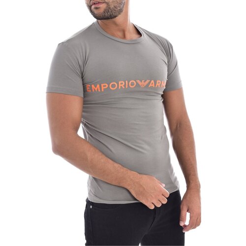 Emporio Armani Tee shirt stretch à logo - - Homme les GRIS - Vêtements  T-shirts manches courtes Homme 45,90 €