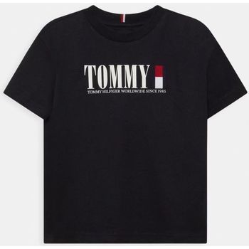 Vêtements Enfant T-shirts & Polos Tommy Hilfiger KB0KB07788 GRAPHIC TEE-DW5 DESERT SKY Bleu