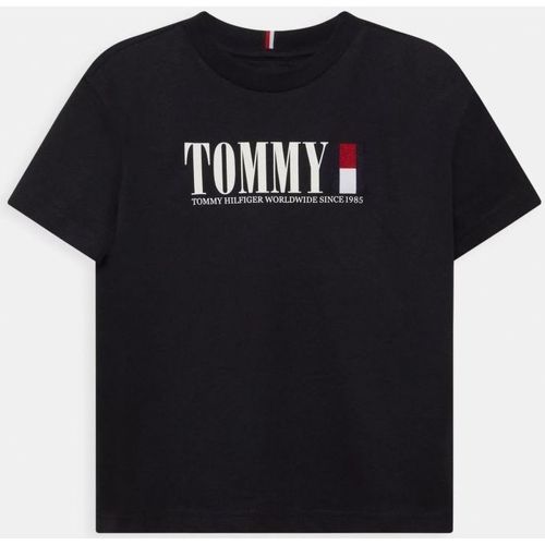 Vêtements Enfant T-shirts & Polos Tommy Hilfiger KB0KB07788 GRAPHIC TEE-DW5 DESERT SKY Bleu