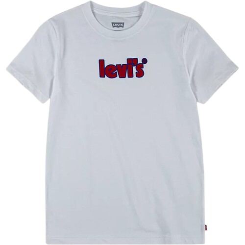 Vêtements Fille T-shirts manches courtes Levi's Sleeve Graphic Blanc
