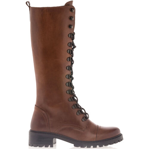 Chaussures Femme Bottes ville Free Monday Knee High Boots JENNY FAIRY WS5600-08 Black Marron