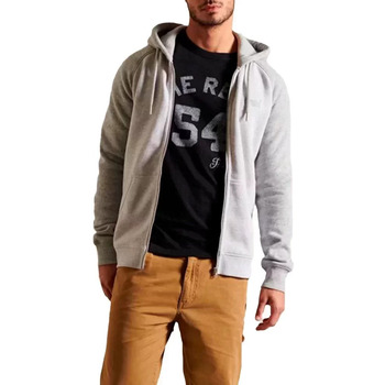Vêtements Homme Sweats Superdry Embroidered baseball zip Gris