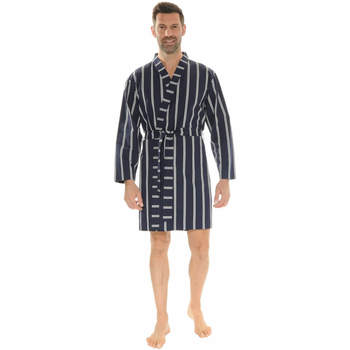 Vêtements Homme Pyjamas / Chemises de nuit Christian Cane KIMONO COURT. BLEU NATYS Bleu