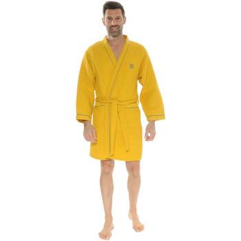 Vêtements Homme Pyjamas / Chemises de nuit Christian Cane KIMONO COURT JAUNE NORIS JAUNE
