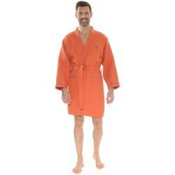 Vêtements Homme Pyjamas / Chemises de nuit Christian Cane KIMONO COURT ORANGE NORIS Orange