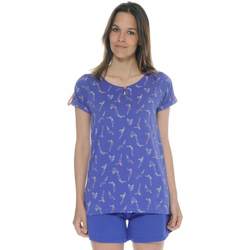 Vêtements Femme Pyjamas / Chemises de nuit Christian Cane T-SHIRT .. FAUSTINE Bleu