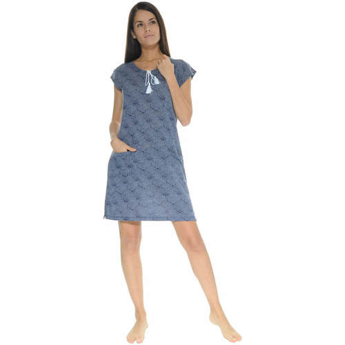 Vêtements Femme Pyjamas / Chemises de nuit Christian Cane ROBE D'ETE BLEU MELEODORE Bleu