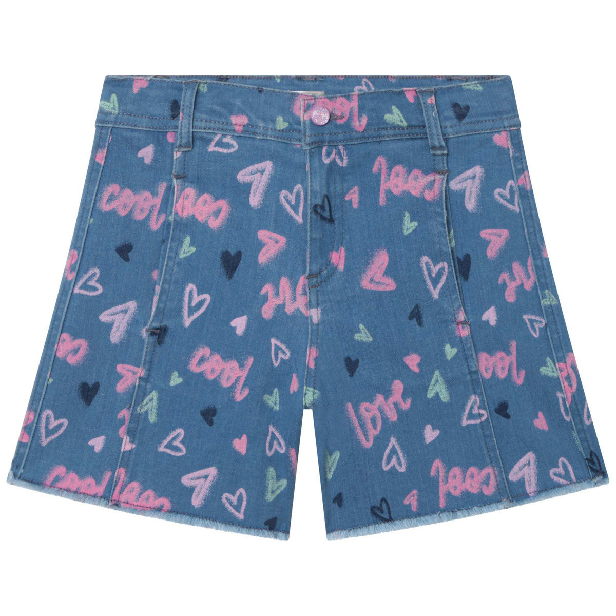 Vêtements Fille Shorts bootleg / Bermudas Billieblush U14663-Z13 Bleu / Rose