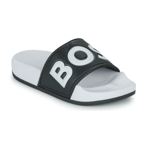 BOSS J29326-09B-J Blanc / Noir - Livraison Gratuite | EnerpurShops ! -  Chaussures Claquettes Enfant 38,49 €