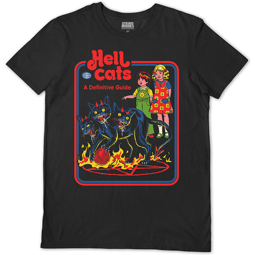 Vêtements T-shirts manches longues Steven Rhodes Hell Cats Noir
