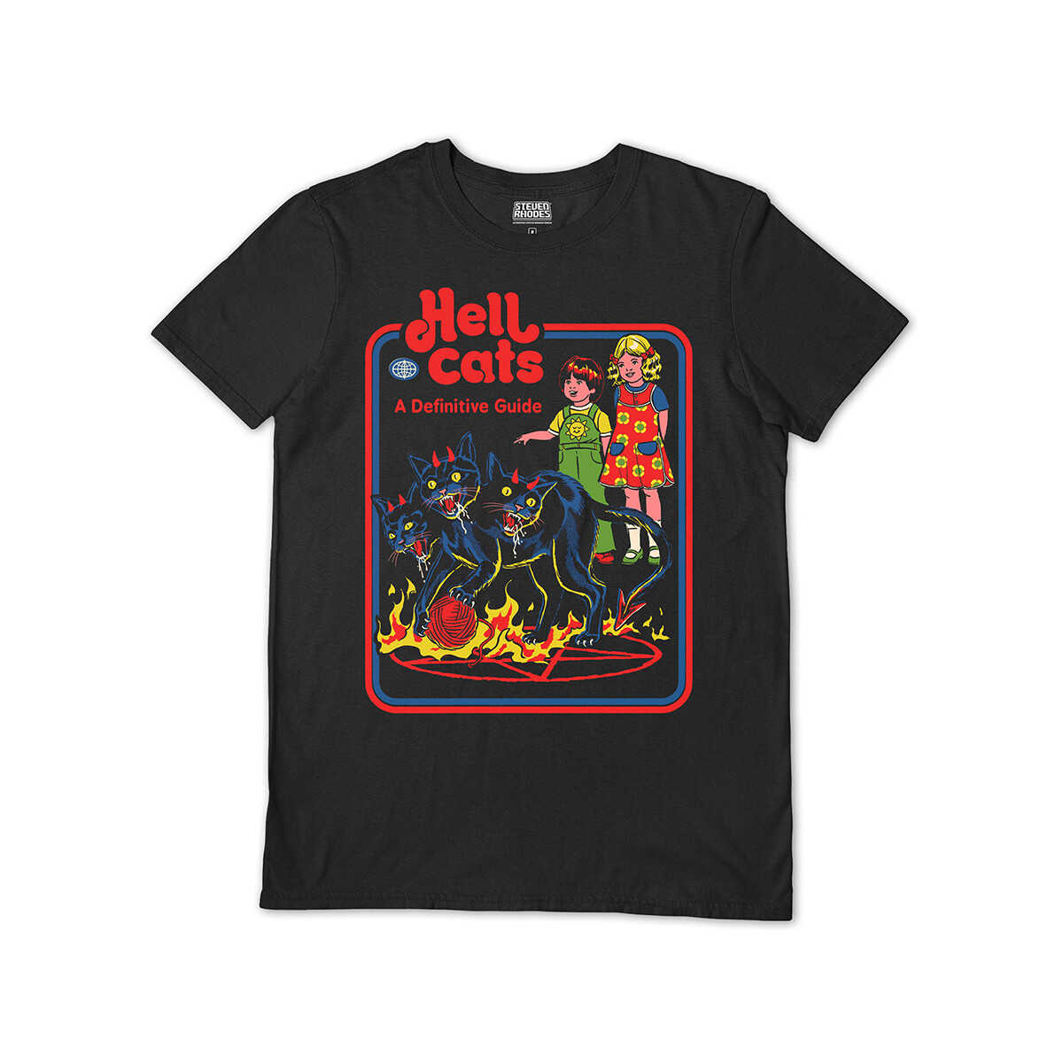 Vêtements T-shirts manches longues Steven Rhodes Hell Cats Noir