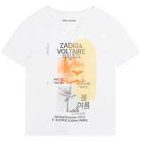 Vêtements Garçon T-shirts manches courtes Zadig & Voltaire X25354-10P-J Blanc