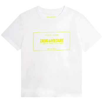 Vêtements Garçon T-shirts manches courtes Zadig & Voltaire  Blanc