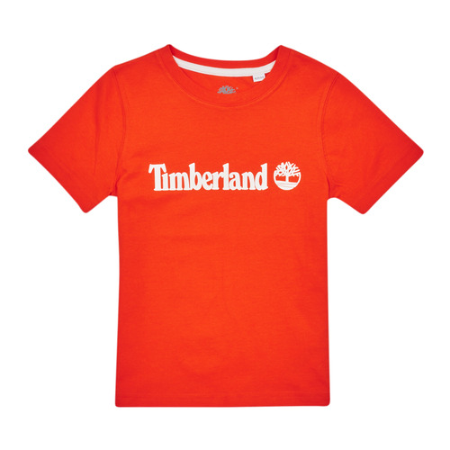 Vêallington Garçon T-shirts manches courtes Timberland T25T77-40A-C Rouge