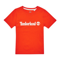 Vêtements Garçon T-shirts manches courtes Timberland T25T77-40A-J Rouge
