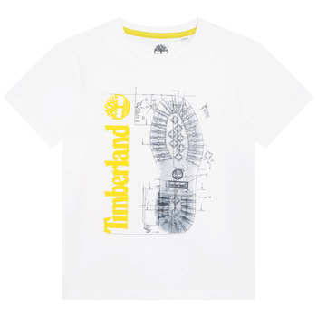 Vêtements Garçon T-shirts manches courtes Timberland  Blanc