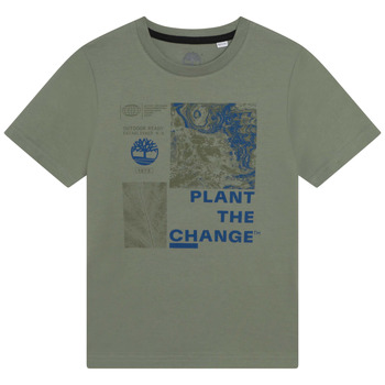 Vêtements Garçon T-shirts manches courtes Timberland T25T87-708-C Kaki