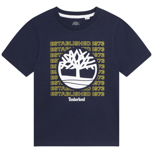 Vêtements Garçon T-shirts Teens manches courtes Timberland T25T97-85T-J Marine