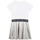 Vêtements Fille Robes courtes MICHAEL Michael Kors R12161-M31-C Blanc / Argent