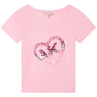 Vêtements Fille T-shirts manches courtes MICHAEL Michael Kors R15185-45T-C Rose