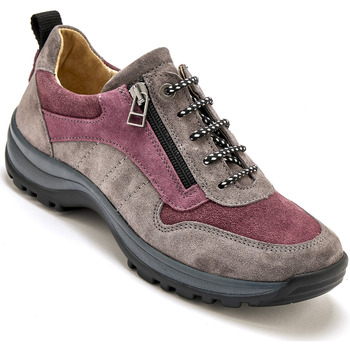 Chaussures Femme Derbies Pediconfort Chaussures de randonnée lacés et zippés gris
