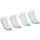 Sous-vêtements Homme Chaussettes Athena Lot de 4 paires de chaussettes de sport courtes Blanc
