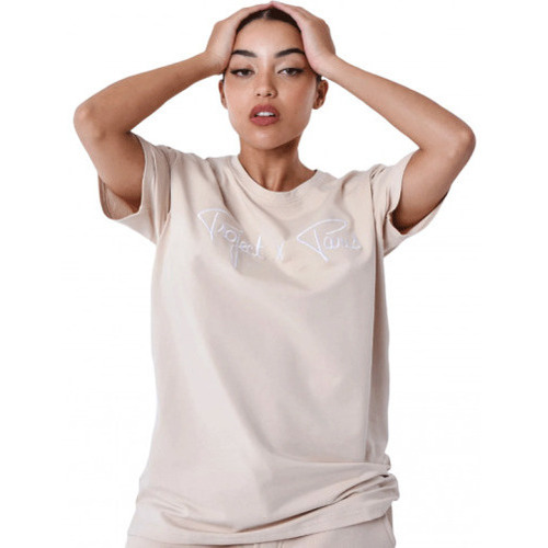 Vêtements Débardeurs / T-shirts sans manche Project X Paris Tee Shirt unisex  paris beige 1910076-BG2 Beige