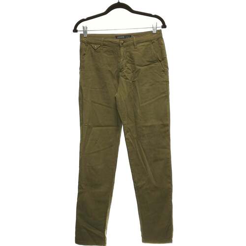 Vêtements Femme Pantalons Zara pantalon droit femme  36 - T1 - S Vert Vert