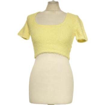Vêtements Femme T-shirts & Polos Zara top manches courtes  36 - T1 - S Jaune Jaune