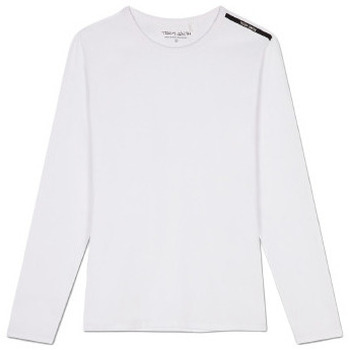 Vêtements Homme T-shirts & Polos Teddy Smith TEE SHIRT ML TUCKER 2 - Blanc - L Blanc