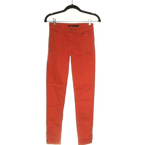 Vêtements Femme Jeans Zara jean slim femme  34 - T0 - XS Rouge Rouge