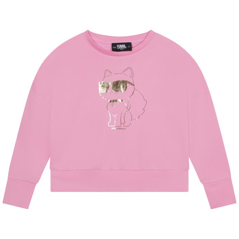 Vêtements Fille Sweats Karl Lagerfeld Z15425-465-C Rose