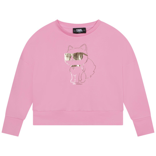 Vêtements Fille Sweats Karl Lagerfeld Z15425-465-C Rose