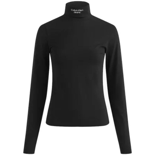 Vêtements Femme Sweats Calvin Klein Jeans track Pull col roule  Ref 57710 BEH noir Noir