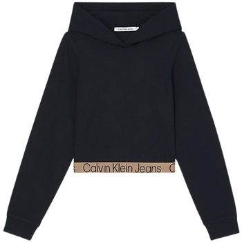 Vêtements Femme Sweats Calvin Klein Jeans Sweat A capuche court  Ref 57713 BEH noir Noir