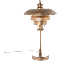 Maison & Déco Lampes à poser Riverdale Lampe à poser or rétro en métal patiné 68 cm Orange