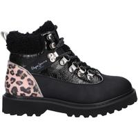 Chaussures Fille Bottes Pepe jeans PGS50188 Noir