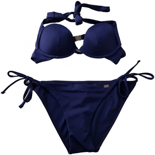 Vêtements Femme Maillots de bain 2 pièces Ea7 Emporio Armani logo-patch Costume EA7 Femme 912002 8P425 bleu Marine Bleu