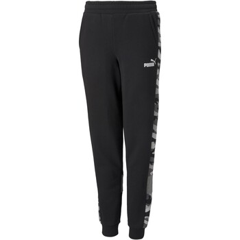 Vêtements Fille Pantalons Bright Puma Bas de Jogging Junior ESS+ Camo Pants Noir