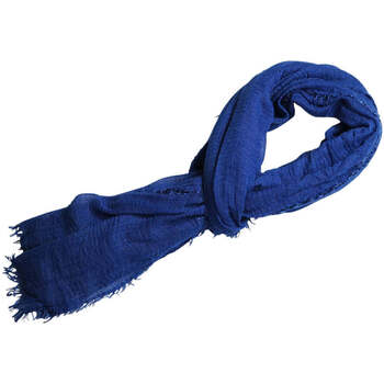Accessoires textile Femme Echarpes / Etoles / Foulards Chapeau-Tendance Cheche froissé uni écharpe foulard Homme Femme Bleu France