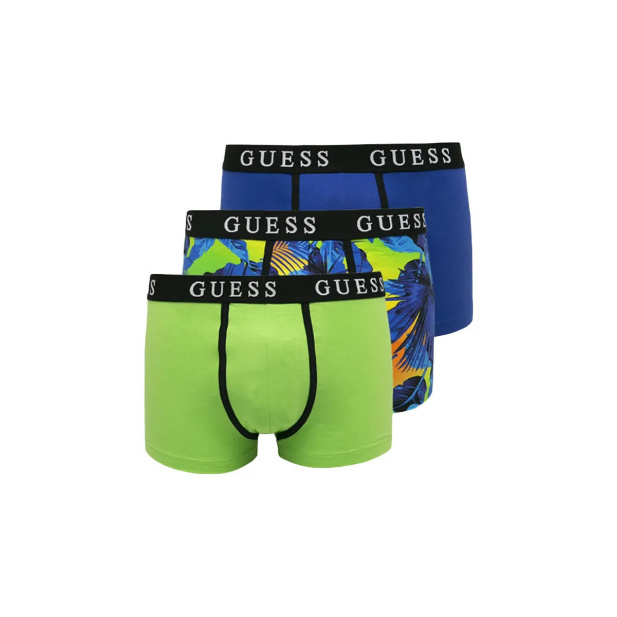 Sous-vêtements Homme Boxers Guess front logo pack x3 Multicolore