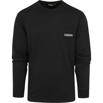 Vêtements Homme T-shirts & Polos Napapijri T-shirt S-Morgex Manches Longues Noir Noir