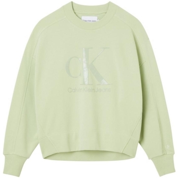 Vêtements Femme Sweats Calvin Klein Jeans track Pull  femme Ref 56544 l99 Jaded Green Vert