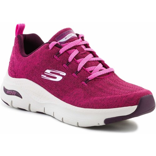 Chaussures Femme Fitness / Training Skechers Arch Fit Comfy Wave Raspberry 149414-RAS Rose