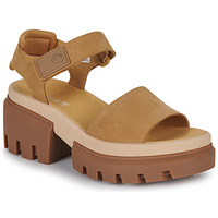 Chaussures Femme Sandales et Nu-pieds Timberland EVERLEIGH ANKLE STRAP Marron / Beige