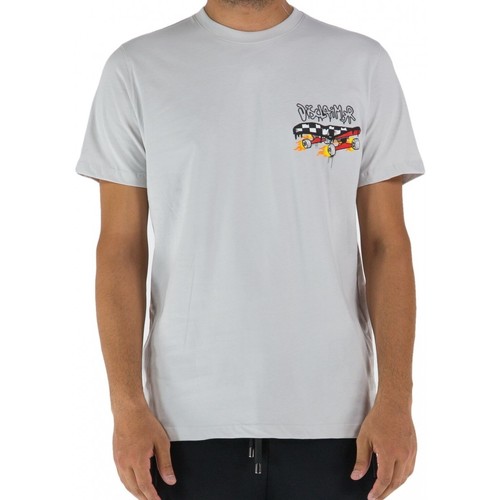 Vêtements Homme T-shirts & Polos Disclaimer T-shirt en jersey imprim skate Gris
