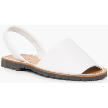 Chaussures Garçon Sandales et Nu-pieds Pisamonas Sandales Avarcas en cuir nappa Blanc