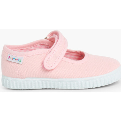 Chaussures Fille Baskets basses Pisamonas Chaussures Babies Fille à scratch style basket Rose